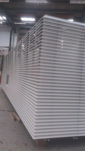 White Louvres getting manufactured