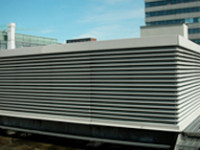 White Louvres on a rooftop