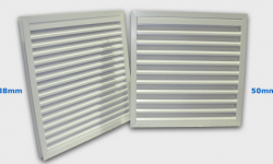 38 & 50mm White Louvres
